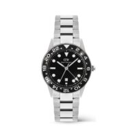 Daniel Wellington Iconic GMT Black Ceramic Bezel Silver