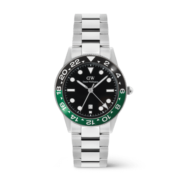 Daniel Wellington Iconic GMT Black Green Ceramic Bezel