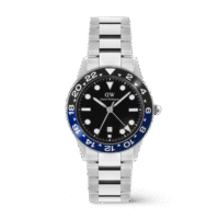 Daniel Wellington Iconic GMT Black Blue Ceramic Bezel Sil