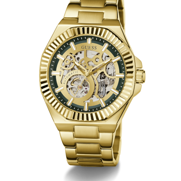 Guess Equity Gold Tone Automatic