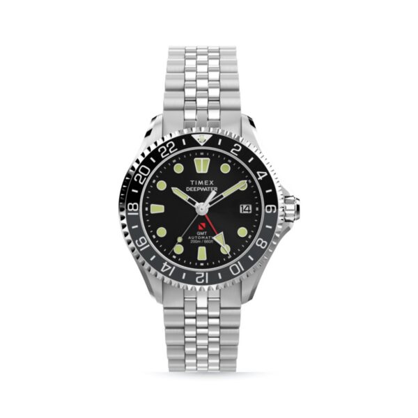 Timex Deepwater Meridian Automatic GMT Stainl TW2Y TW2