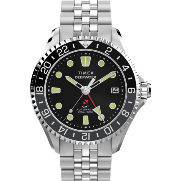 Timex Deepwater Meridian Automatic GMT Stainl TW2Y TW2